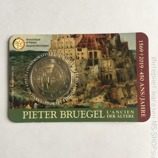 Монета Бельгии 2 евро "450 лет со дня смерти Питера Брейгеля  Старшего" (в открытке), 2019