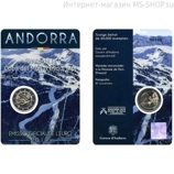 Монета Андорры 2 евро "Финал кубка по горнолыжному спорту", 2019