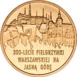 Монета Польши 2 Злотых, "300-летие Варшавского Паломничества к Ясной Горе" AU, 2011