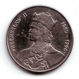Монета Польши 100 злотых, "Пшемыслав II (1295-1296)" AU, 1985