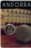 Монета Андорры 2 евро "25-летие радио- и телевещания в Андорре" AU, 2016