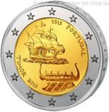 Монета Португалии 2 Евро 2015 год "500-летие открытия Португальского Тимора", AU