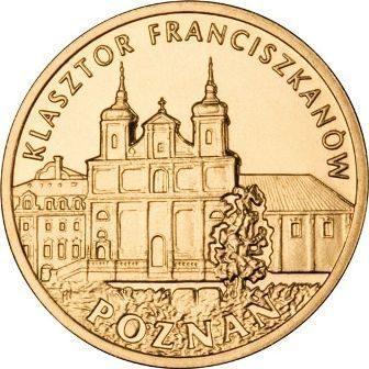 Монета Польши 2 Злотых, "Познань" AU, 2011