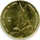 Монета Польши 2 Злотых, "100-летие со дня рождения кардинала Стефана Вышинского" AU, 2001