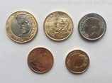 Комплект из 5-ти монет Бразилии, 2018