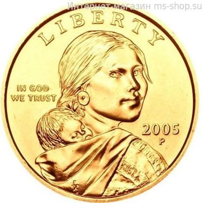 Монета США 1 доллар "Парящий орёл", AU, P, 2005