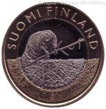 Монета Финляндии 5 евро "Бобер", 2015