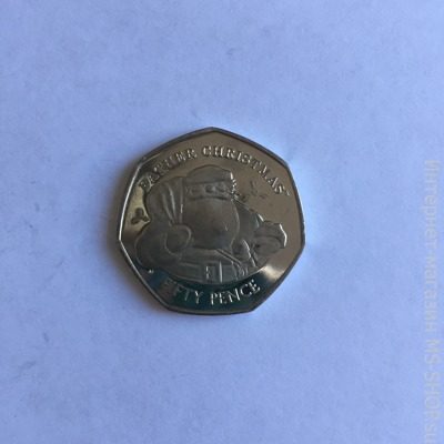 Монета Гибралтара 50 пенсов "Рождество", 2018