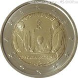 Монета 2 Евро Италии "70-летие конституции Итальянской Республики", AU, 2018