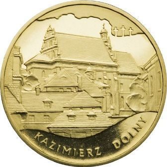 Монета Польши 2 Злотых, "Казимеж-Дольны" AU, 2008
