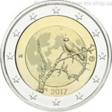 Монета Финляндии 2 Евро "Природа Финляндии", AU, 2017