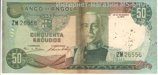 Банкнота Анголы 50 эскудо, F, 1972